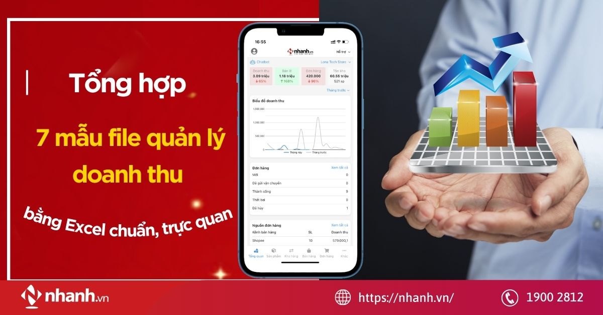 Tổng hợp 9 mẫu file quản lý doanh thu bằng Excel chuẩn, trực quan