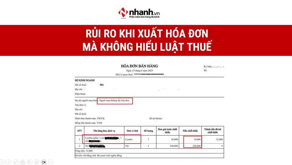 Rủi ro khi xuất hóa đơn mà không hiểu luật