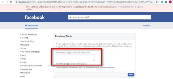 cách gỡ chặn link website trên facebook
