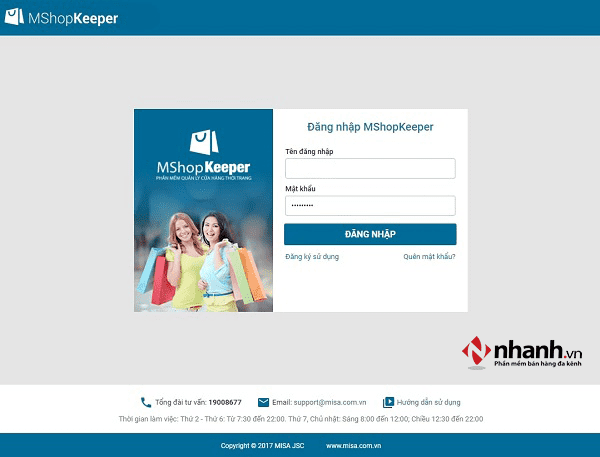 Phần mềm quản lý bán hàng order MShopKeeper