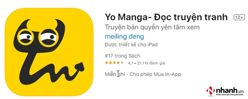 Yo Manga – Ứng dụng đọc truyện trên iphone