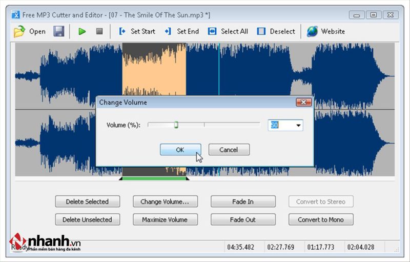 Phần mềm Free Mp3 Cutter And Editor