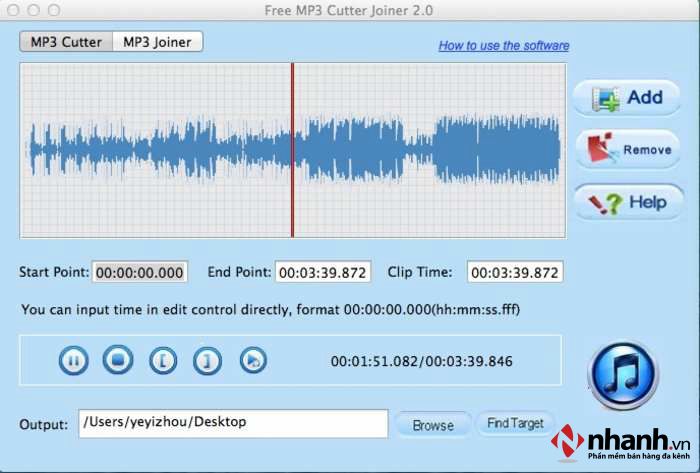 Phần mềm Free Mp3 Cutter