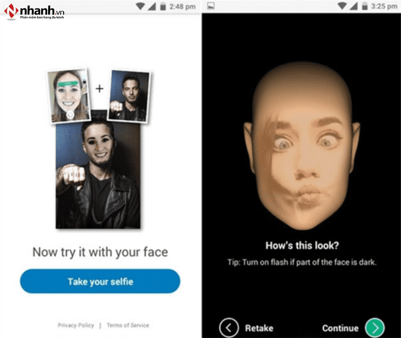 Giao diện phầm mềm ghép mặt mày vô hình họa - Microsoft Face Swap