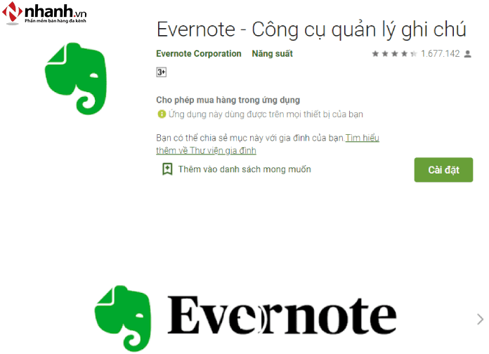 Evernote- Ứng dụng ghi chú bạn nên thủ trải nghiệm