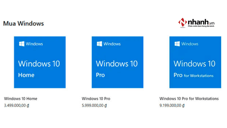 Mua Windows bản quyền trực tiếp từ Microsoft