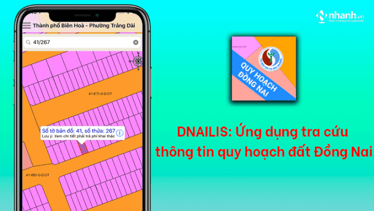 Ứng dụng tra cứu thông tin quy hoạch tỉnh Đồng Nai - Dnailis