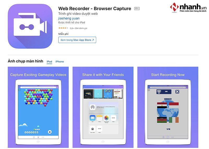 Web Recorder  là phần mềm mạnh mẽ ghi lại các hoạt động trên màn hình qua trình duyệt web