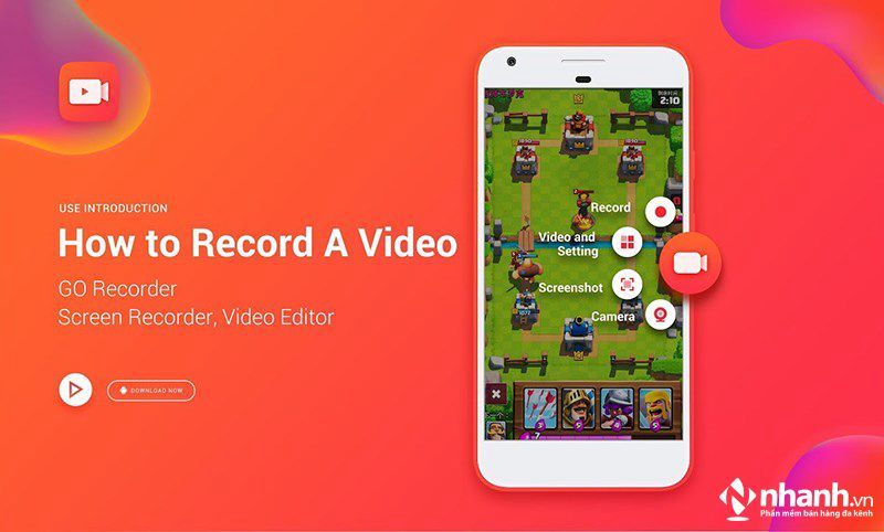 Go Record: Screen Recorder là một ứng dụng quay màn hình điện thoại hoàn toàn miễn phí