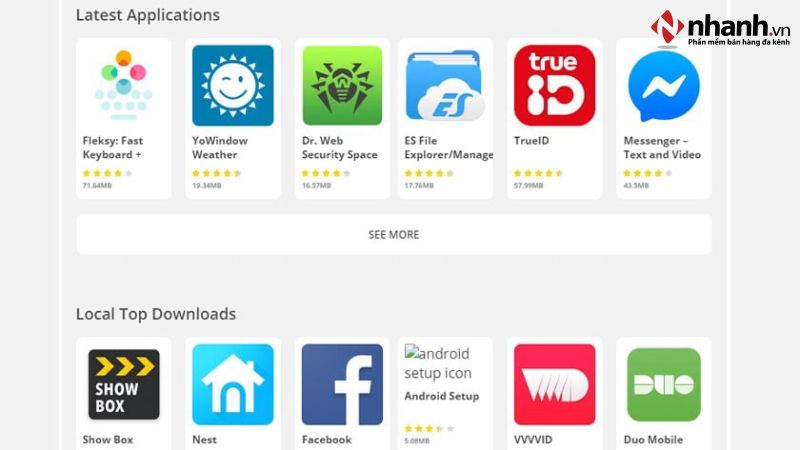 Aptoide hiện nay là một trong những cửa hàng ứng dụng tuyệt vời và đầy đủ nhất
