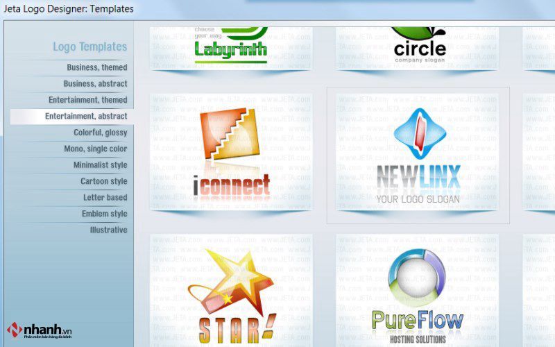 Phần mềm làm logo Jeta Logo Designer