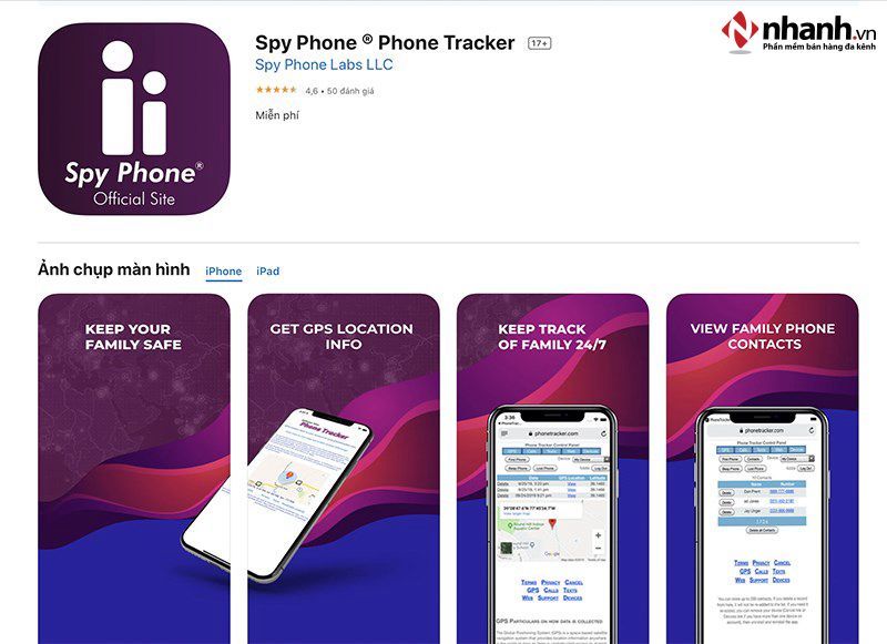 Spy Phone là một phần mềm quản lý điện thoại từ xa và hoạt động dựa trên bảng điều khiển trung gian