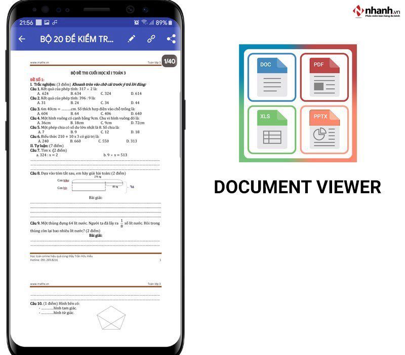 Document Viewer chuyển PDF sang Word không bị lỗi font