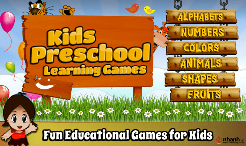 Phần mềm học tiếng Anh cho trẻ em Kids Preschool Learning Game