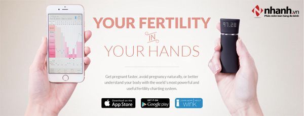 App tính ngày rụng trứng miễn phí Kindara Fertility