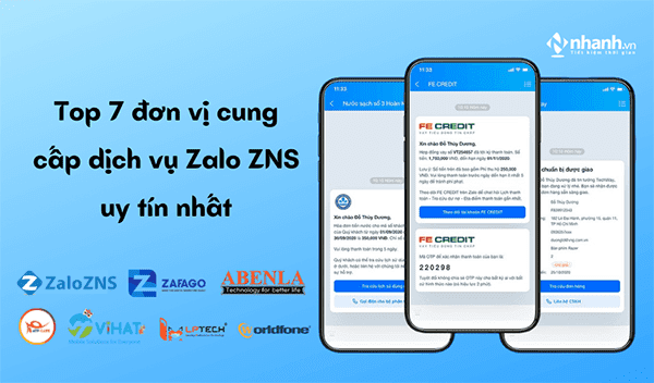 đơn vị cung cấp dịch vụ Zalo ZNS