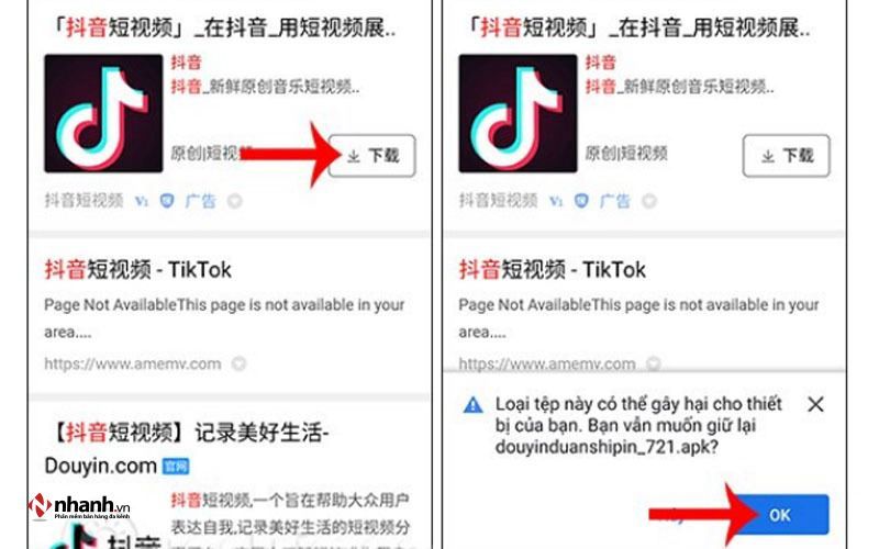 Tải TikTok APK trên Baidu