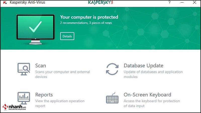 Phần mềm diệt virus offline miễn phí tốt nhất Kaspersky