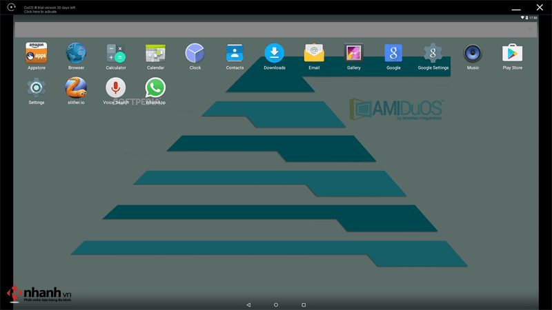 Phần mềm giả lập Android trên pc nhẹ nhất AMIDuOS