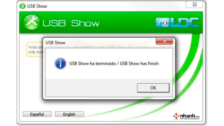 Phần mềm hiển thị thư mục ẩn USB Show