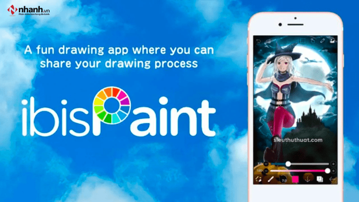 Phần mềm vẽ trên điện thoại Ibis Paint X