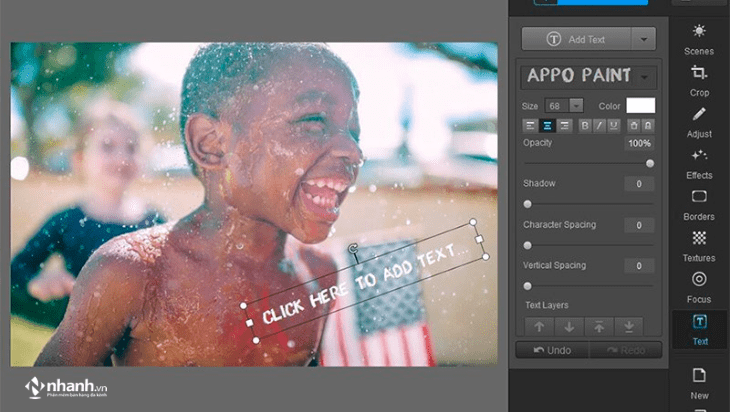 Phần mềm chèn chữ vào ảnh cho pc Fotor Photo Editor
