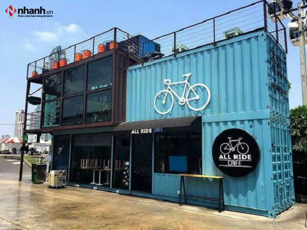 Cafe container 2 tầng