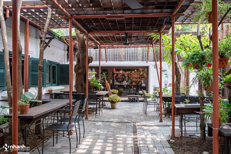 Quán cafe sân vườn phong cách Việt Nam