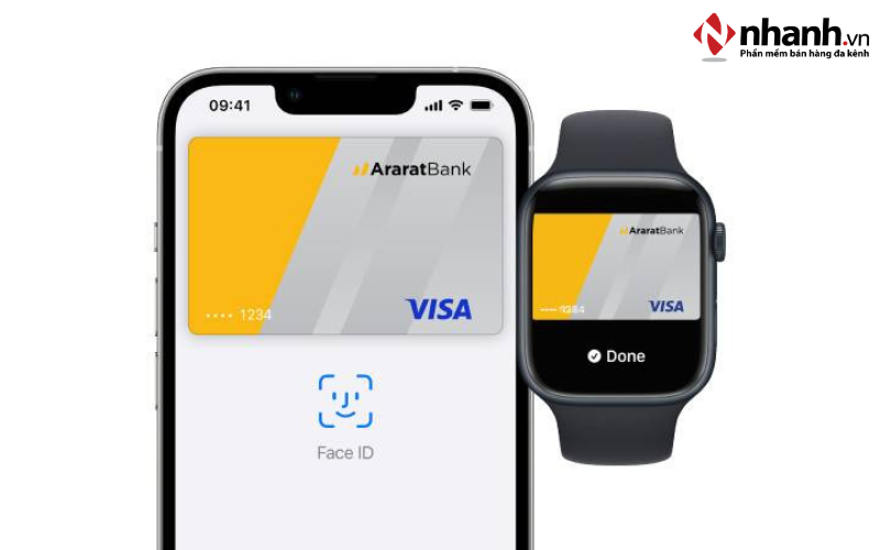 Các bước khi thanh toán bằng Apple Pay