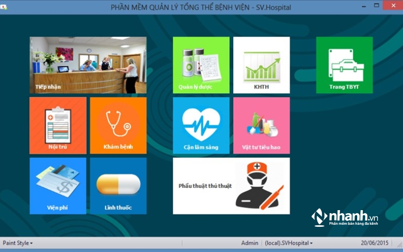 Phần mềm quản lý trang thiết bị y tế SAO VIET