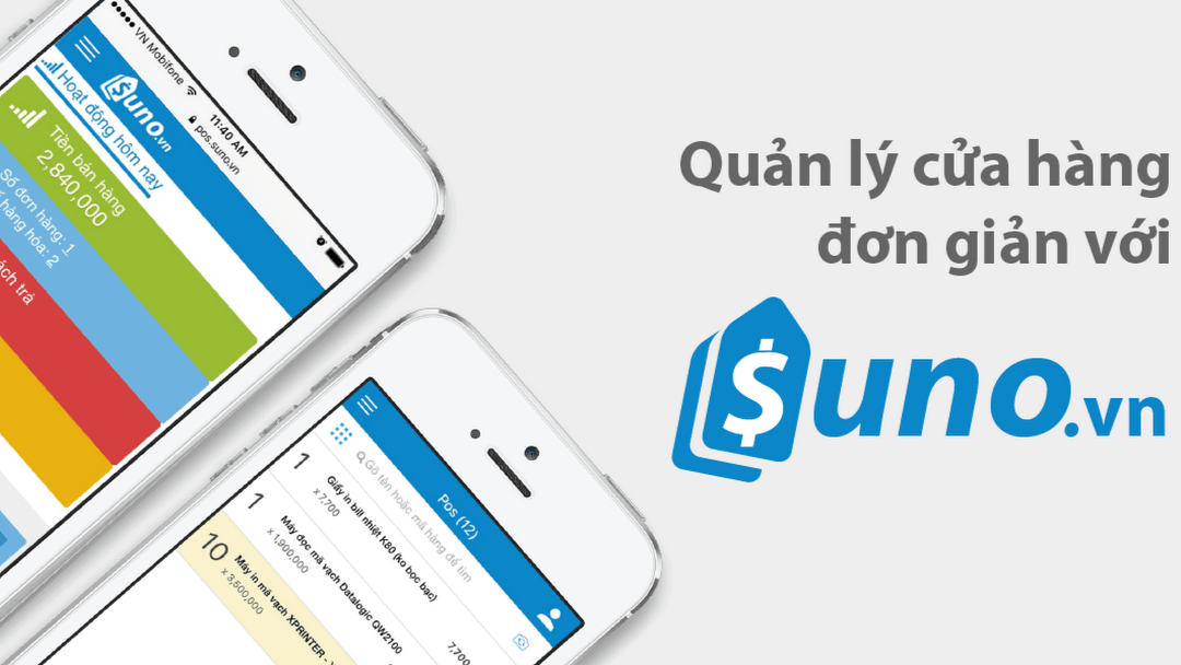App quản lý bán hàng Suno