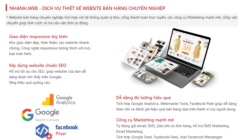 Nhanh.vn - Dịch vụ thiết kế website uy tín
