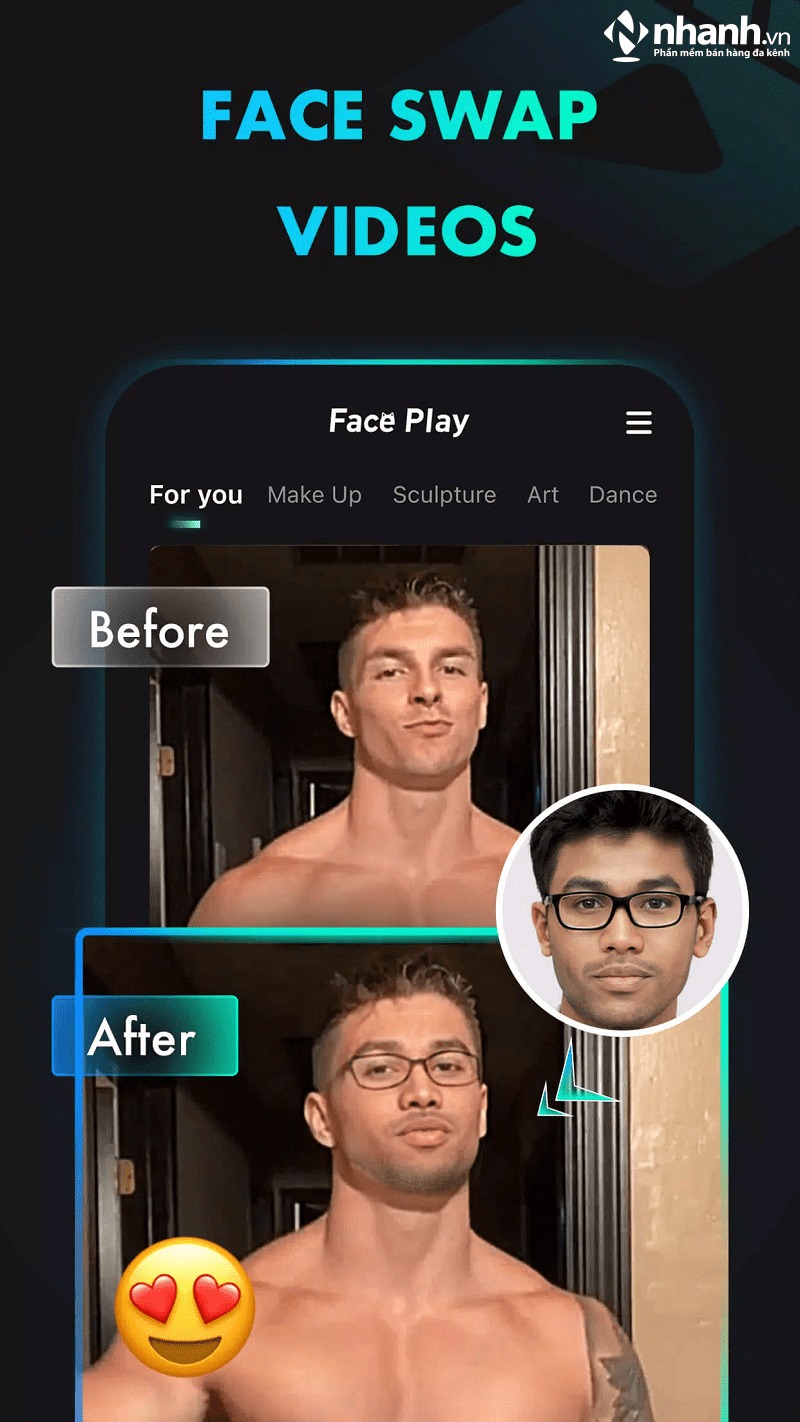 Ứng dụng ghép mặt FacePlay