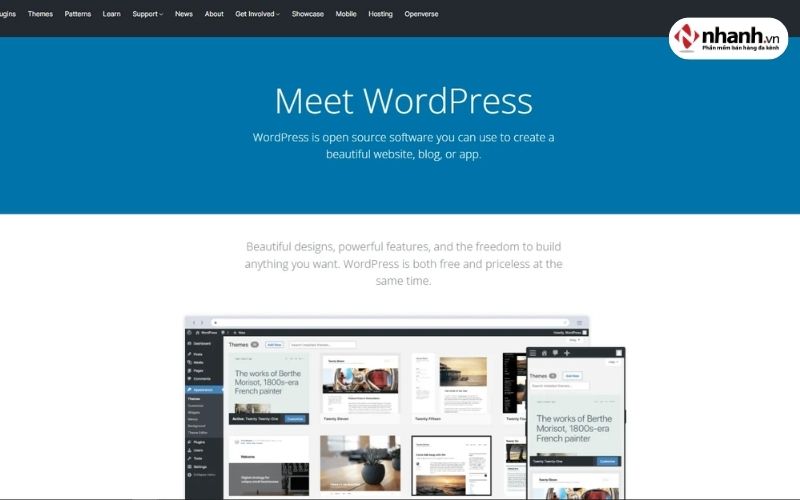 Thiết kế website miễn phí cùng Wordpress