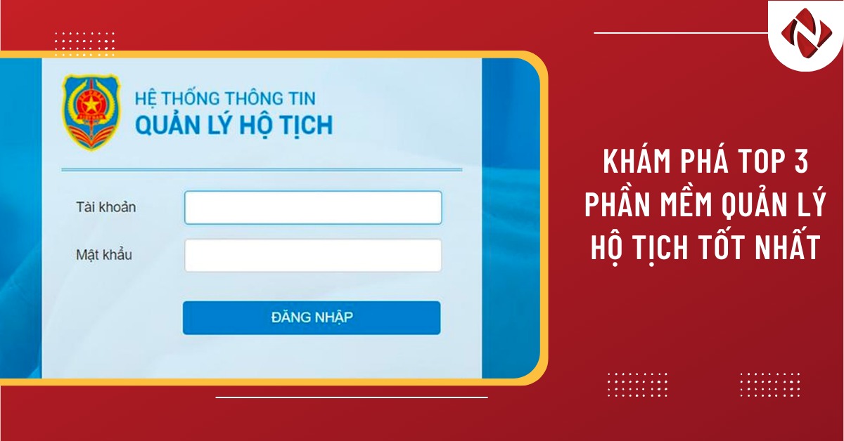 phần mềm quản lý hộ tịch