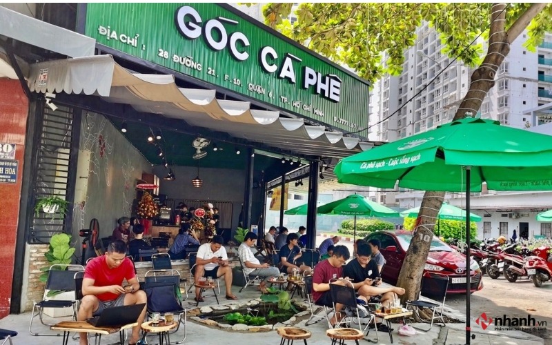 Mô hình quán cafe cóc nhỏ