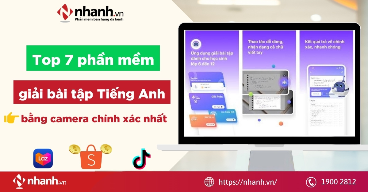 phần mềm giải bài tập Tiếng Anh bằng camera