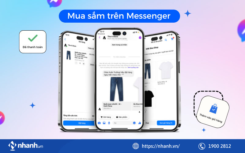 Kích hoạt tính năng mua sắm trên Messenger