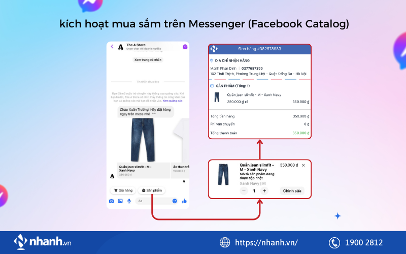 Kích hoạt mua sắm trên Messenger (Facebook Catalog)