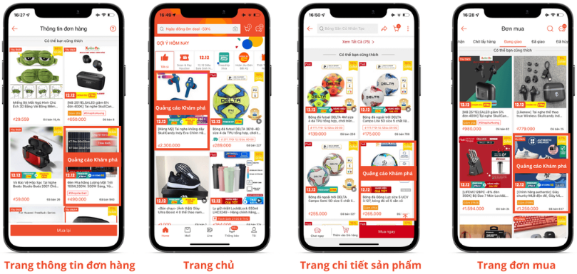 Quảng cáo Khám phá Shopee