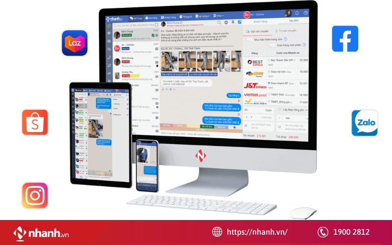 Quản lý chat đa kênh Vpage.nhanh.vn