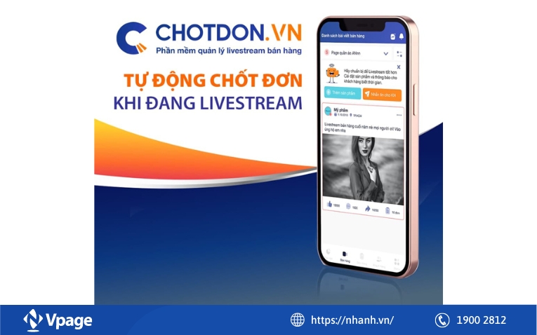 Phần mềm chốt đơn livestream ChotDon