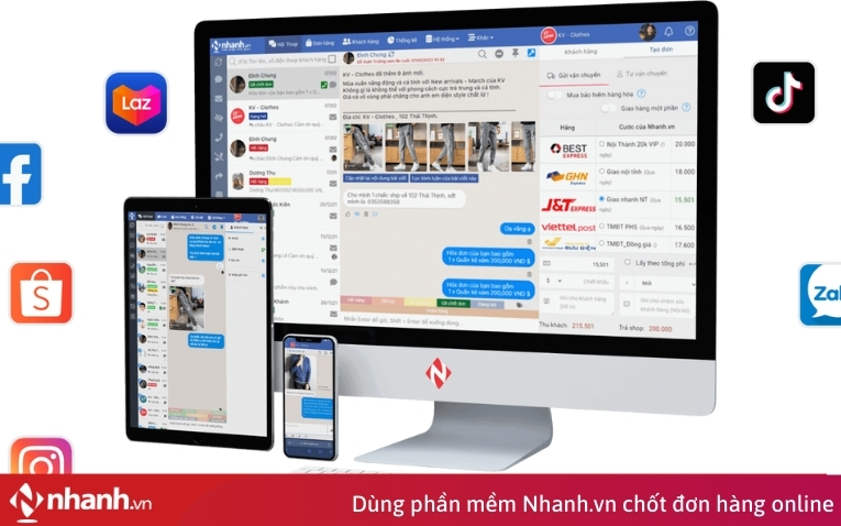 Dùng phần mềm chốt đơn hàng online đê tối ưu hóa quy trình