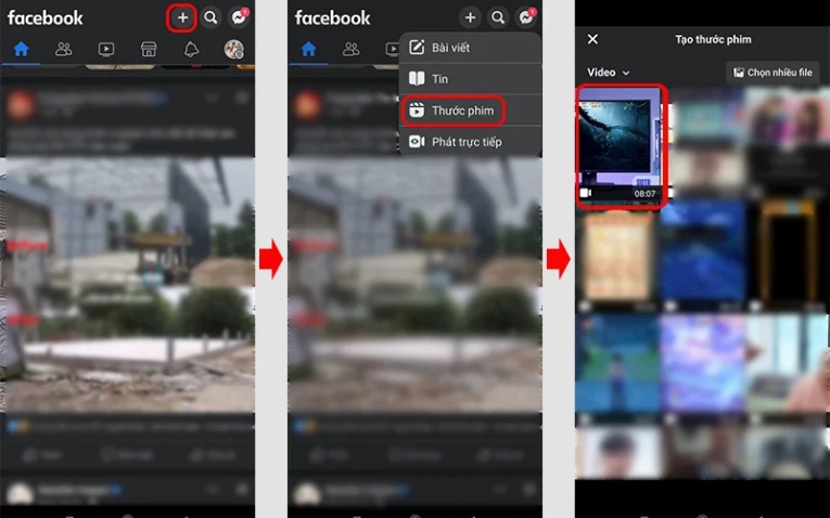 Tạo Facbook reels trên điện thoại