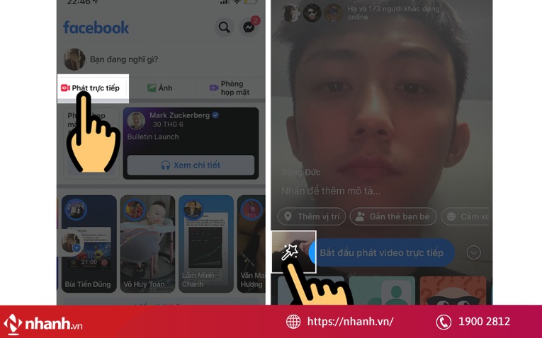 Livestream Facebook với sử dụng bộ filter Instagram