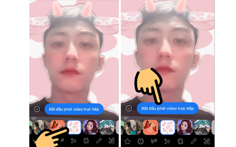 Livestream Facebook với sử dụng bộ filter Instagram 2