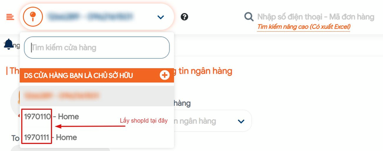 Ghép shopId của GHN với Nhanh.vn giúp shop quản lý đơn hàng từ nhiều kho hàng dễ dàng.