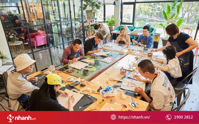 Khai trương quán cafe kết hợp workshop