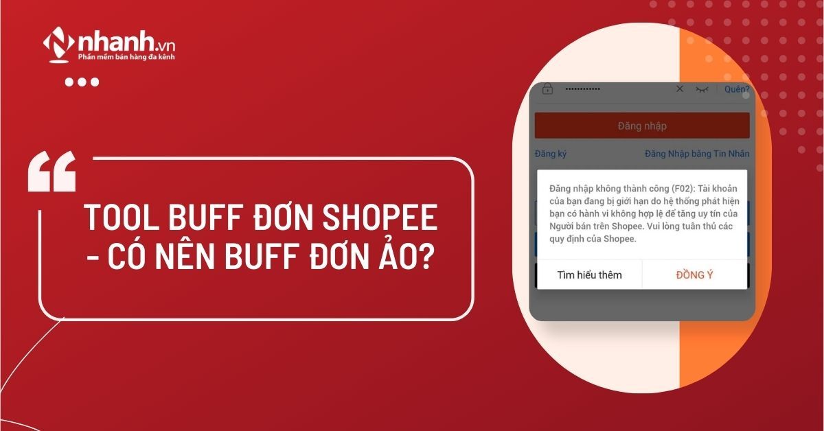 sử dụng Tool buff đơn Shopee