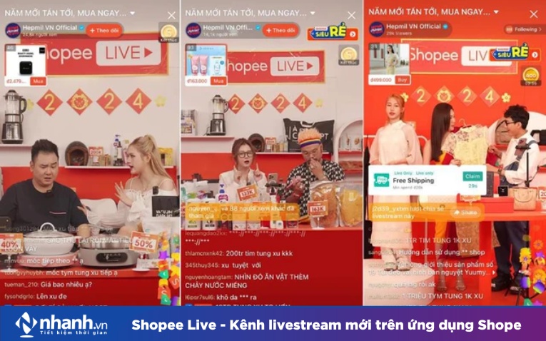 Shopee Live - Kênh livestream mới trên ứng dụng Shopee